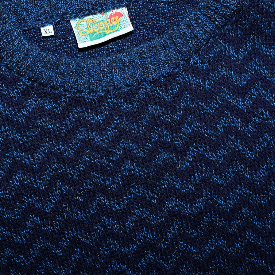 Vintage Pattern Knit Sweater XLarge