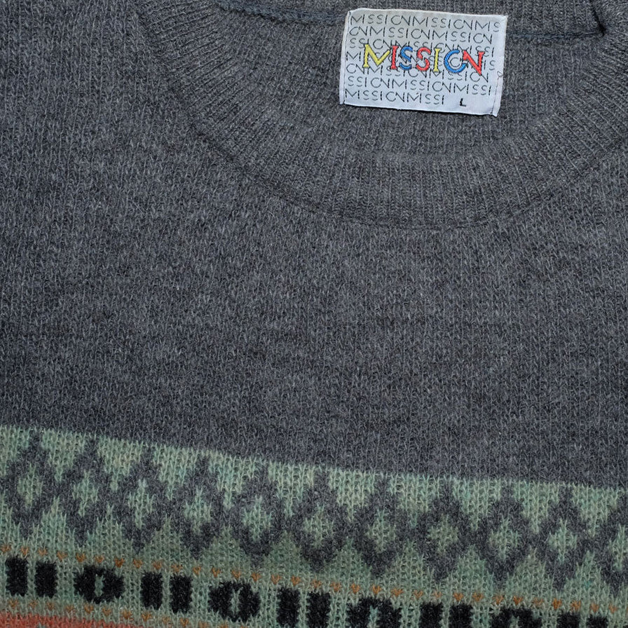 Vintage Mission Knit Sweater Large - Double Double Vintage