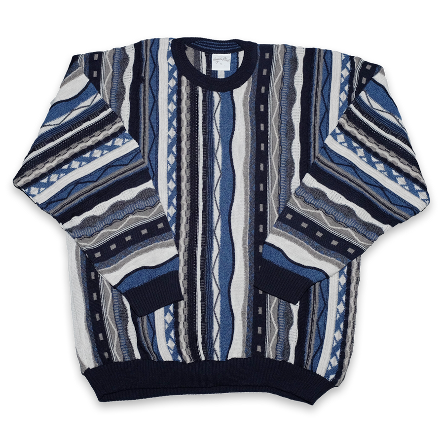 Vintage Coogi Style Sweater XLarge / XXL - Double Double Vintage