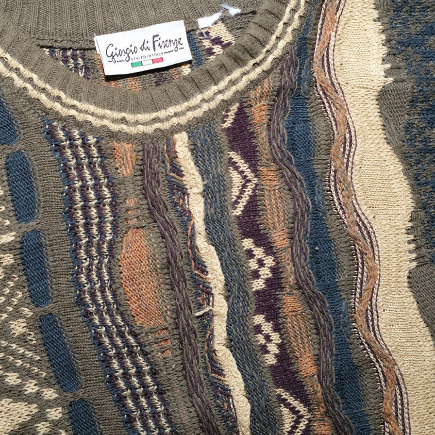 Vintage Coogi Style Sweater XLarge - Double Double Vintage