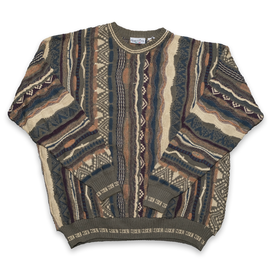 Vintage Coogi Style Sweater XLarge - Double Double Vintage