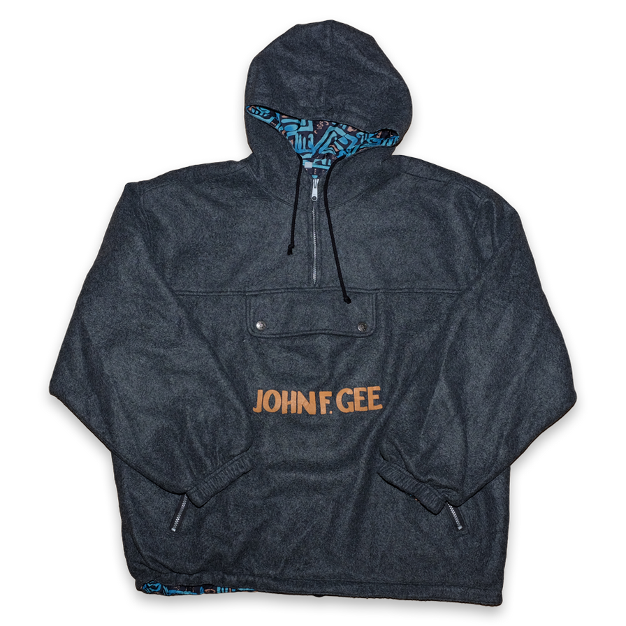 John F. Gee Fleece Anorak XLarge - Double Double Vintage