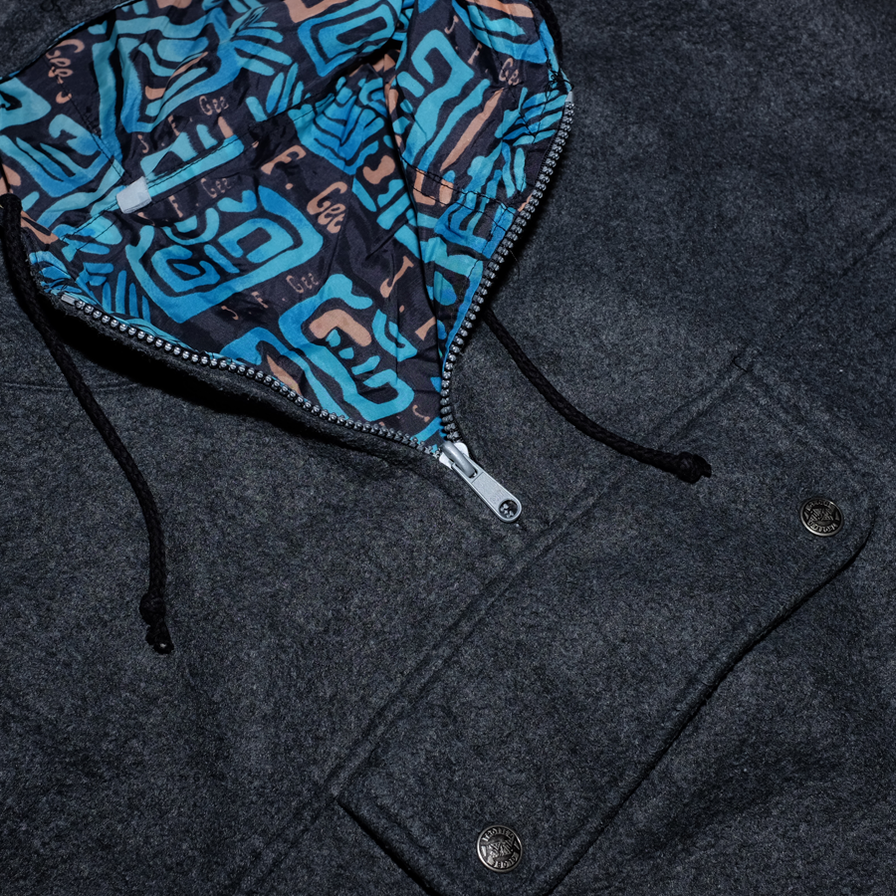 John F. Gee Fleece Anorak XLarge - Double Double Vintage