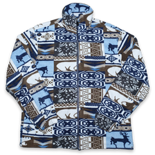 Vintage Pattern Fleece Jacket Large / XLarge - Double Double Vintage