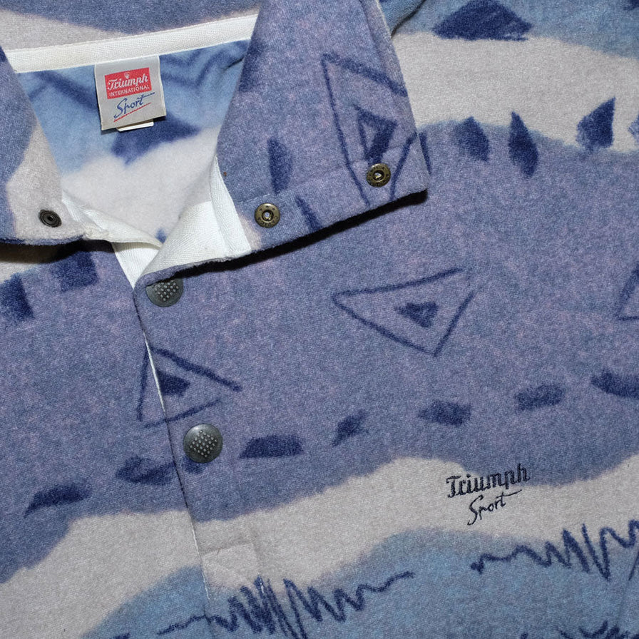 Vintage Triumph Pattern Fleece XLarge
