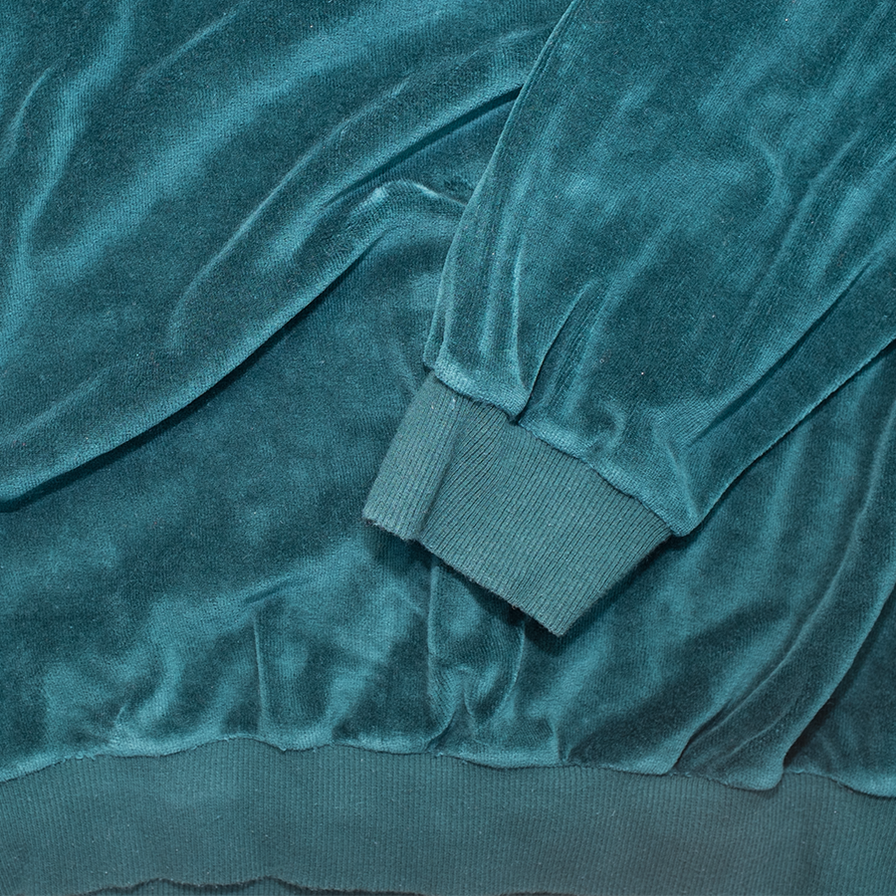 Vintage Velour Half Zip Longsleeve Polo XLarge - Double Double Vintage