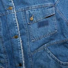 Vintage Denim Fur Jacket Large - Double Double Vintage
