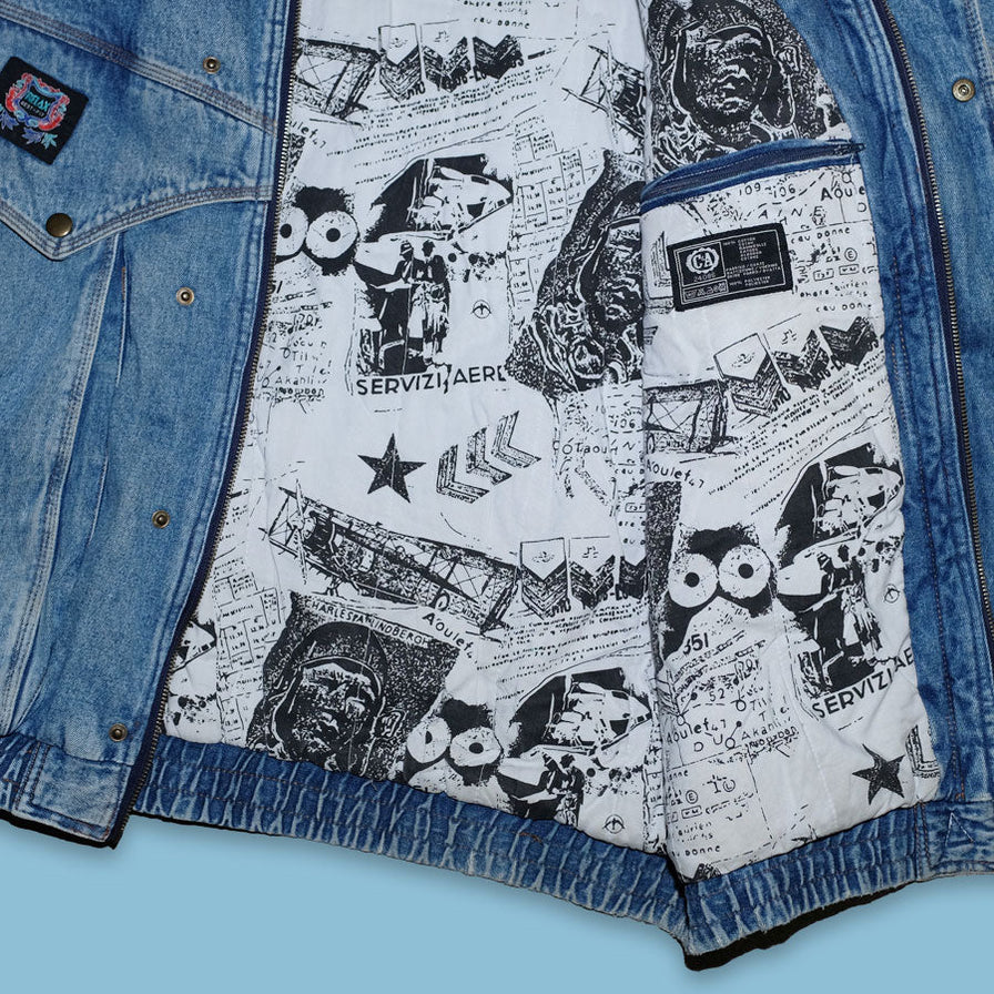 Vintage Denim Padded Jacket XLarge - Double Double Vintage