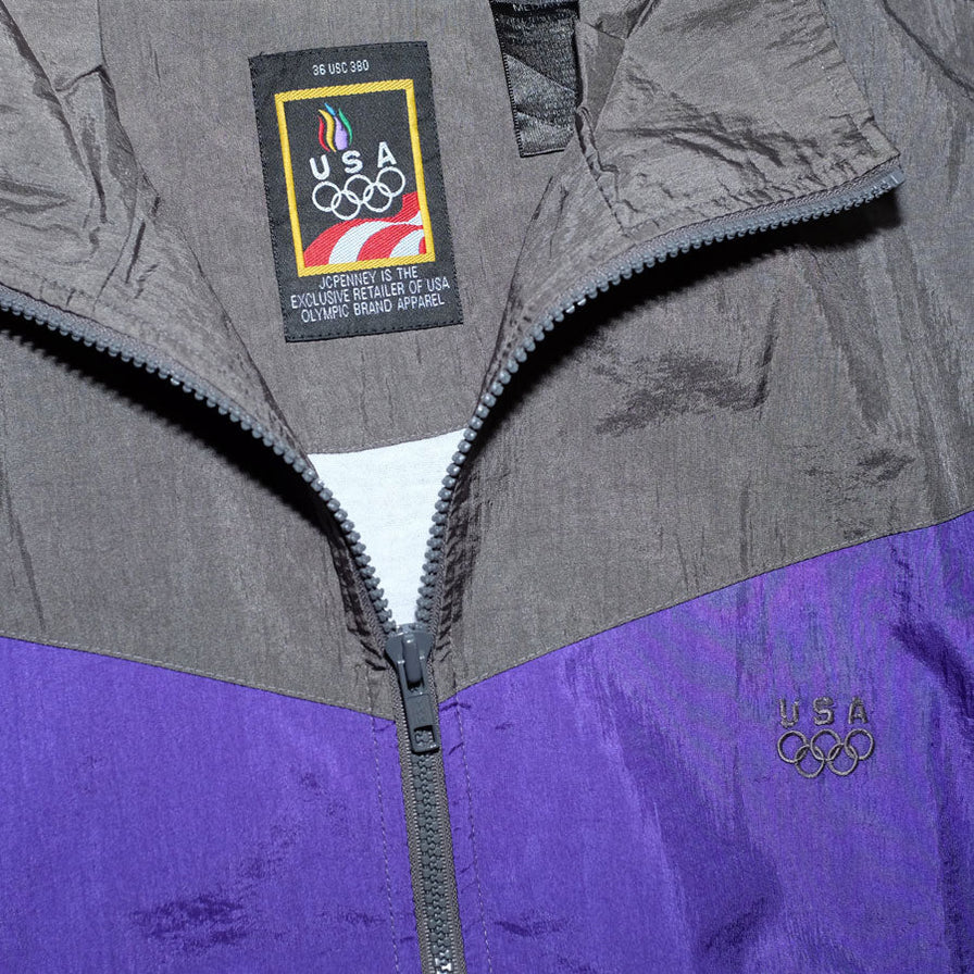 Vintage USA Olympics Track Jacket Medium - Double Double Vintage