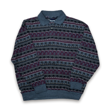 Vintage Pattern Polo Longsleeve XLarge - Double Double Vintage