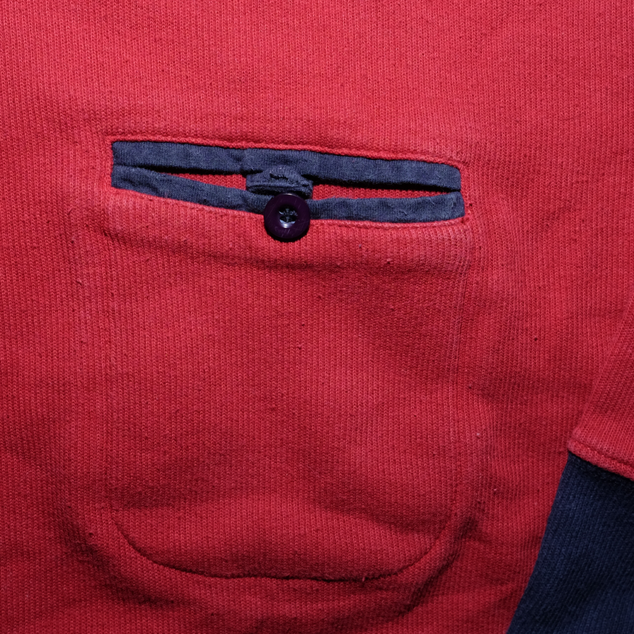 Vintage Striped Long Polo Medium / Large - Double Double Vintage
