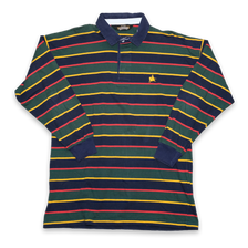 Vintage Striped Long Polo XLarge - Double Double Vintage