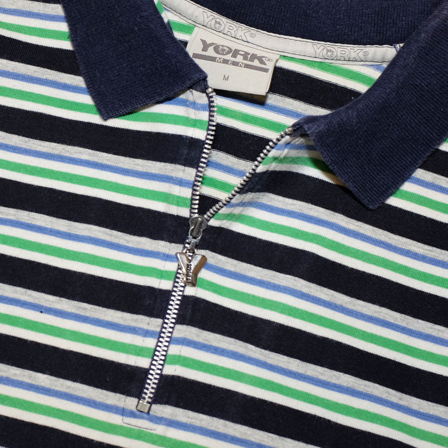 Vintage Striped Polo Shirt Large - Double Double Vintage