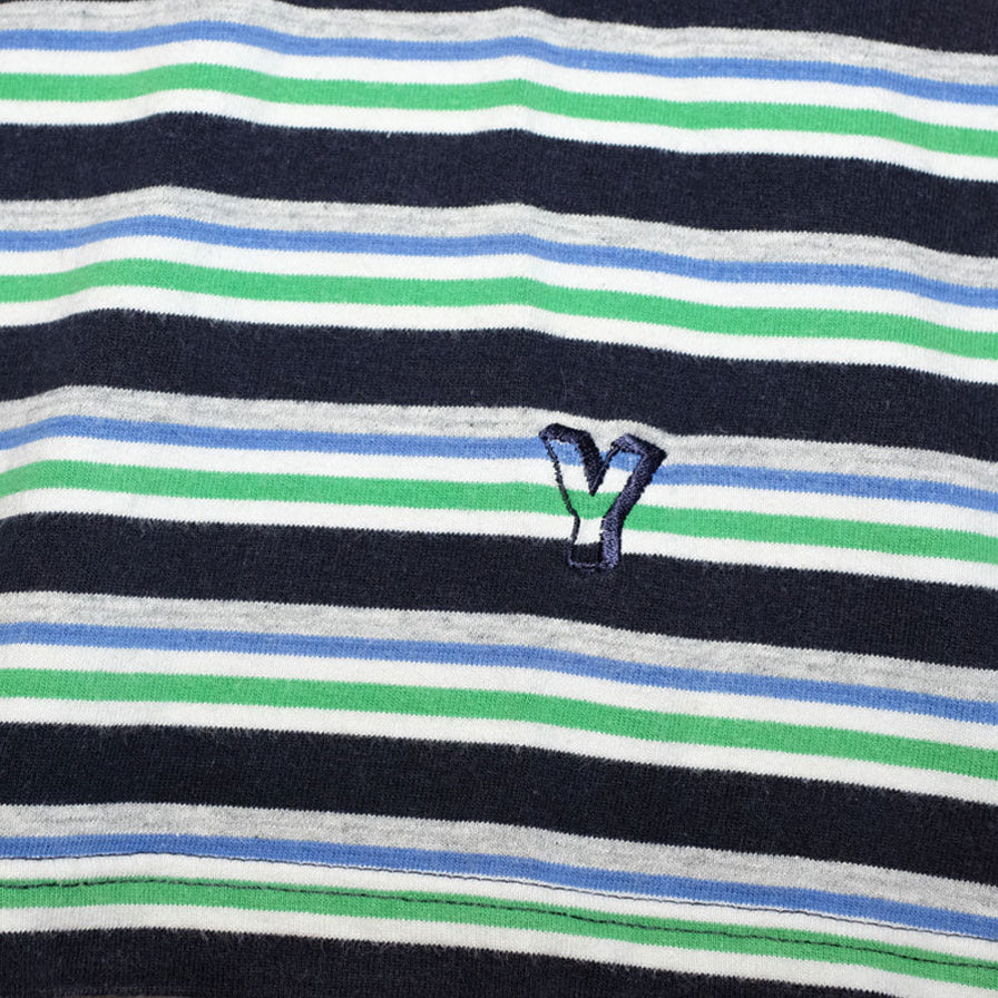 Vintage Striped Polo Shirt Large - Double Double Vintage