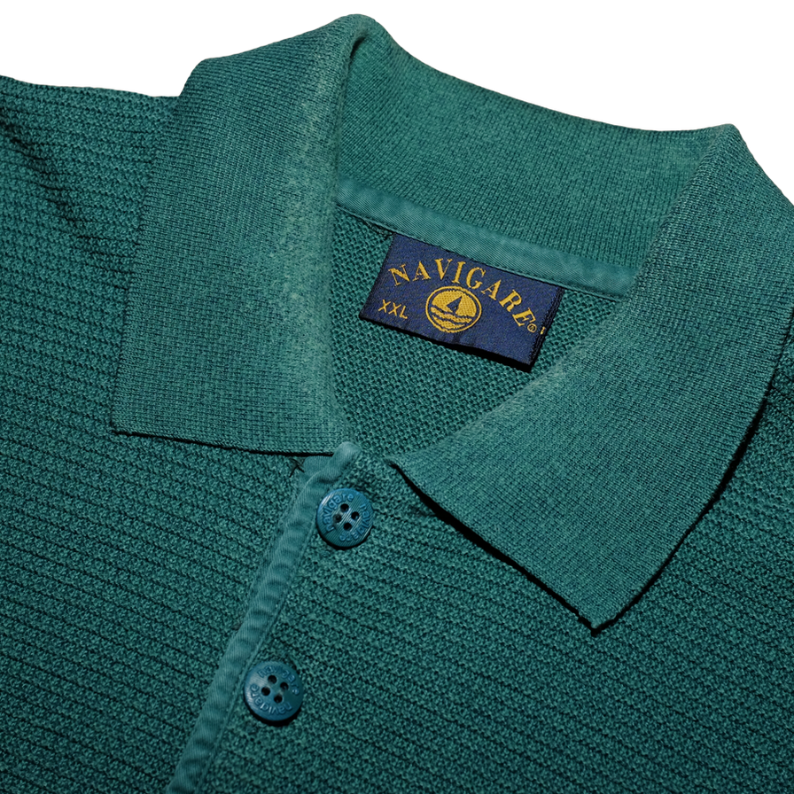 Vintage Navigare Long Polo XLarge - Double Double Vintage
