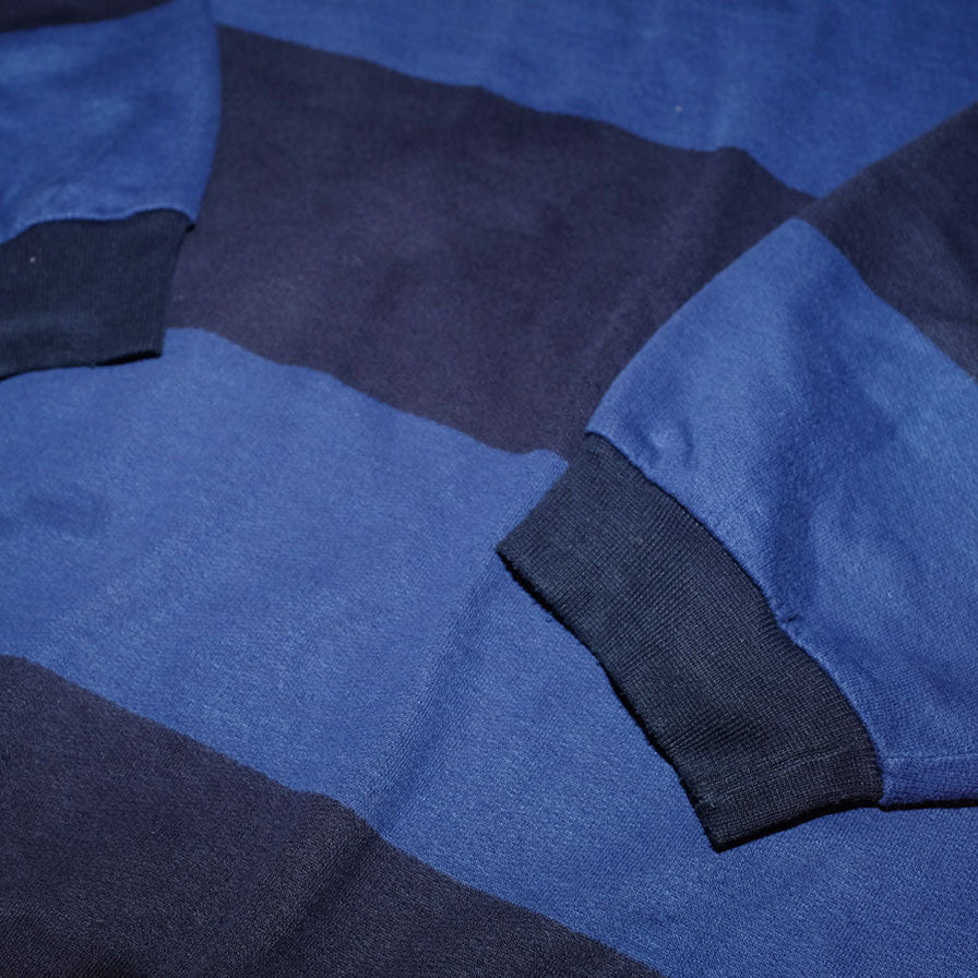 Vintage Striped Q-Zip Sweater XLarge - Double Double Vintage