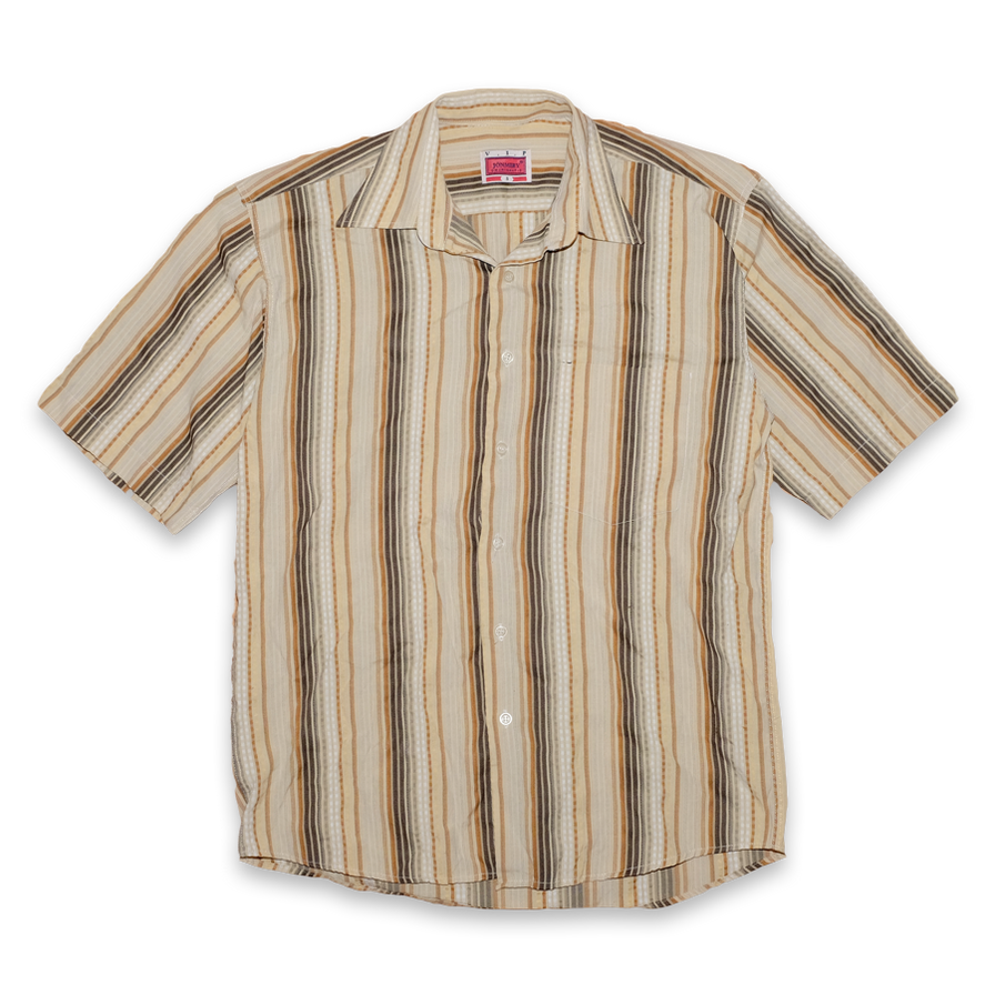 Vintage Vertical Striped Shirt Medium - Double Double Vintage