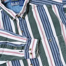 Vintage Vertical Striped Shirt XLarge