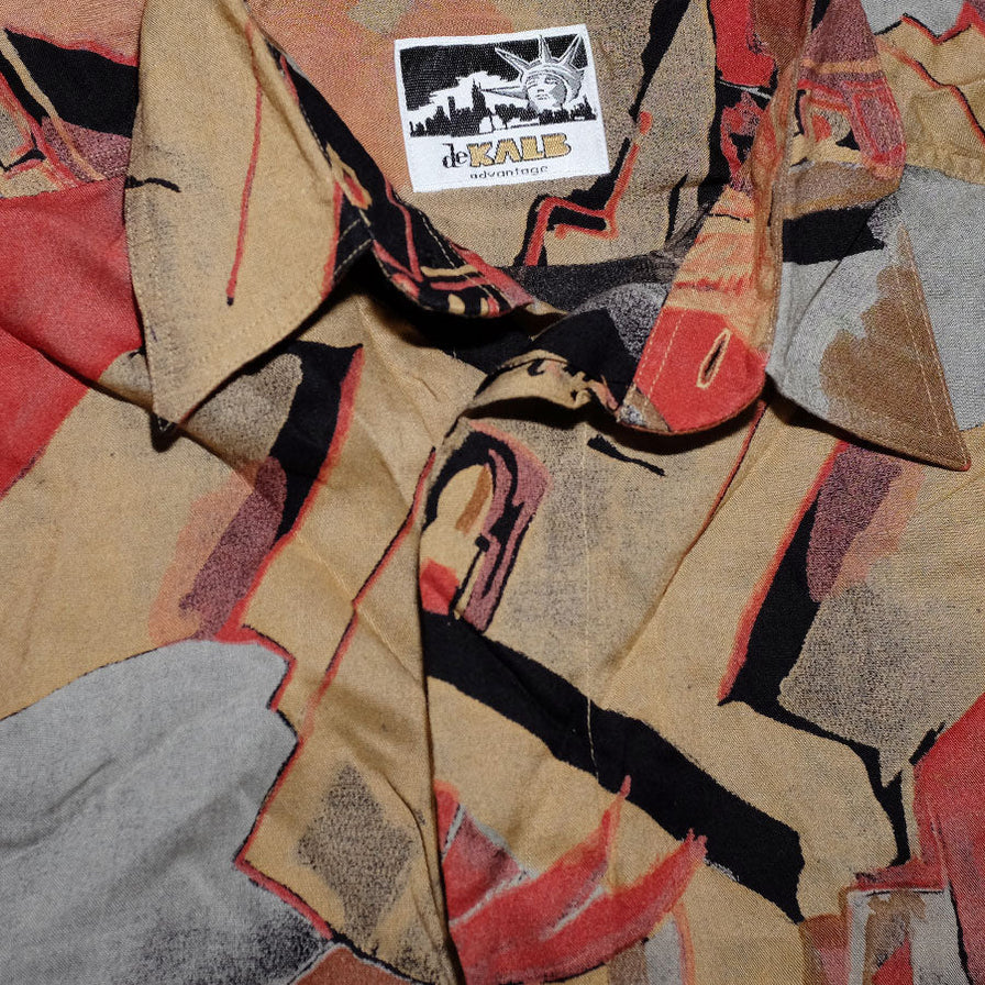 Vintage Abstract Shirt Large - Double Double Vintage