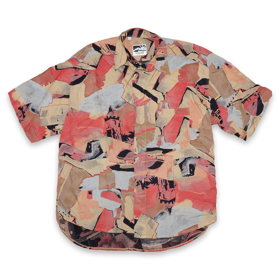 Vintage Abstract Shirt Large - Double Double Vintage