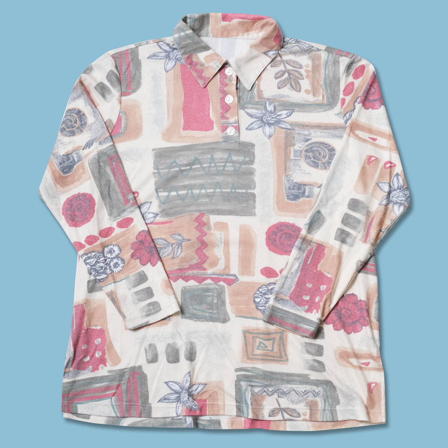 Vintage Floral Long Polo Medium / Large