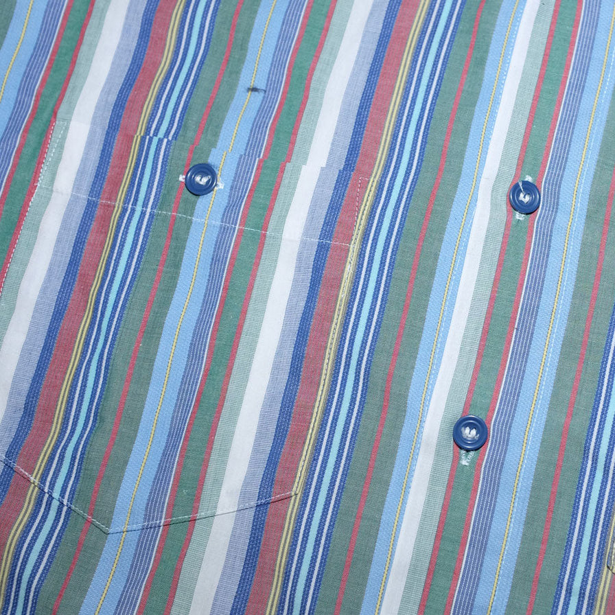Vintage Vertical Stripe Shirt XLarge - Double Double Vintage