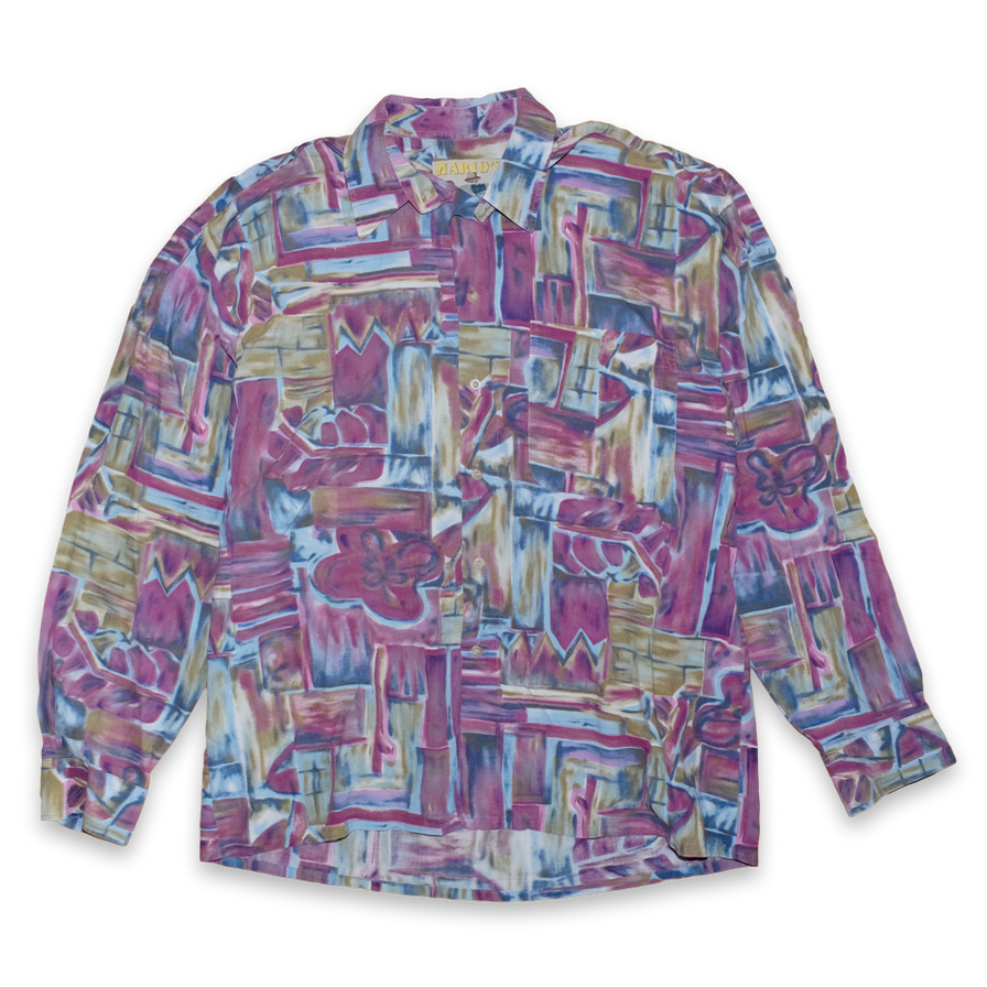 Vintage Abstract Shirt Large - Double Double Vintage