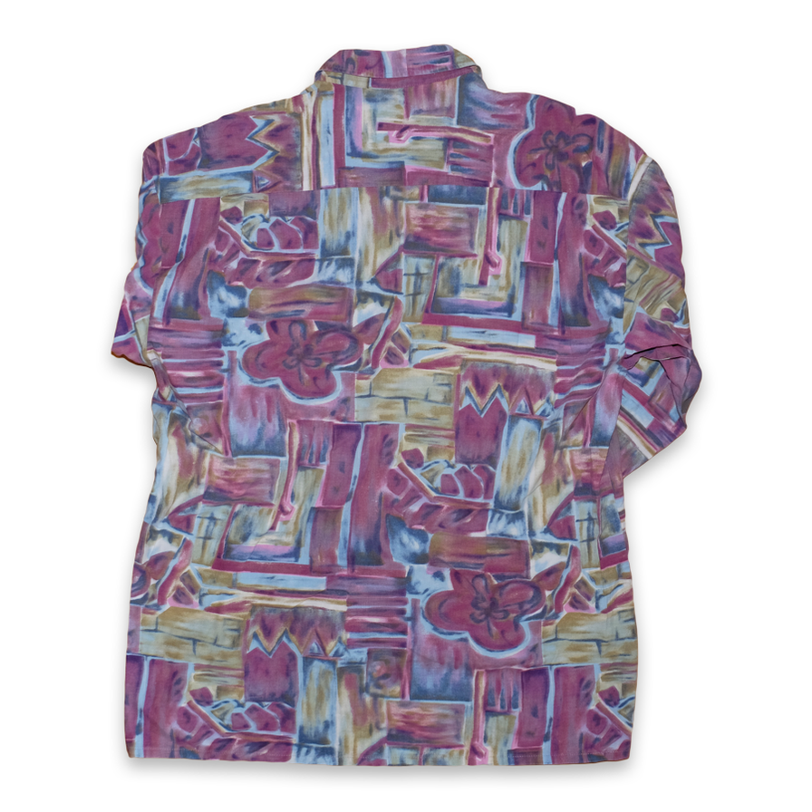 Vintage Abstract Shirt Large - Double Double Vintage