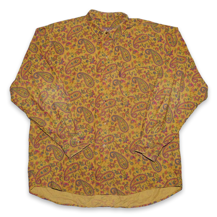 Vintage Paisley Pattern Shirt XLarge - Double Double Vintage