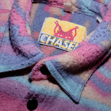 Vintage Multicolored Fleece Shirt Large - Double Double Vintage