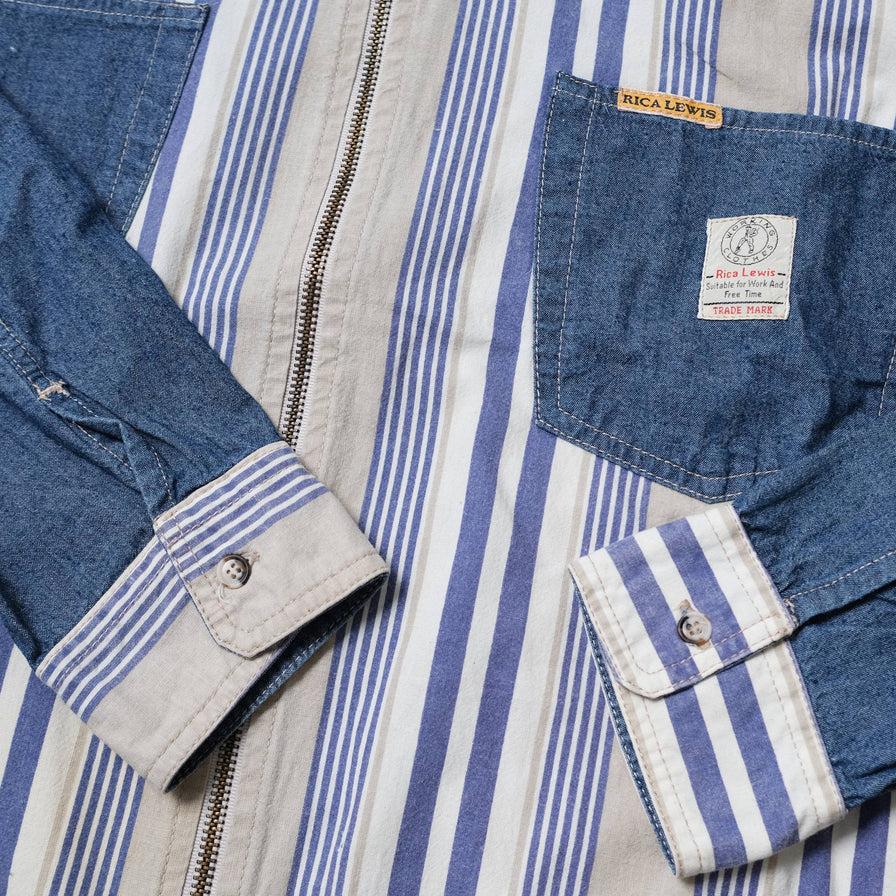 Vintage Patchwork Denim Jacket XLarge