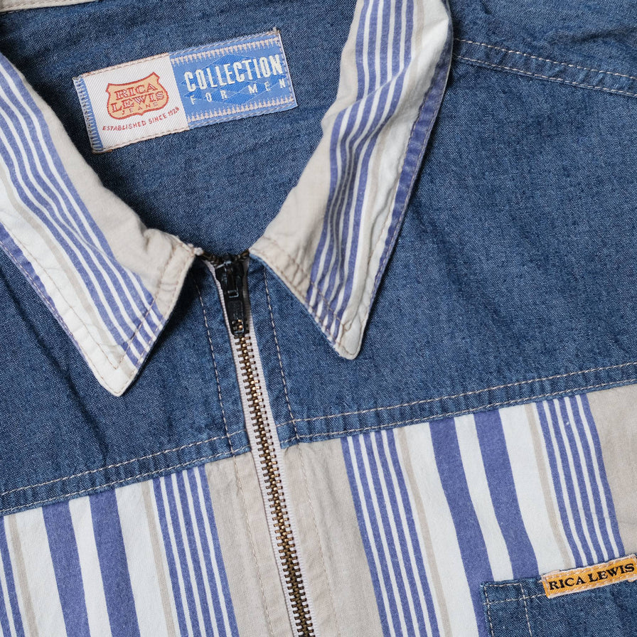 Vintage Patchwork Denim Jacket XLarge