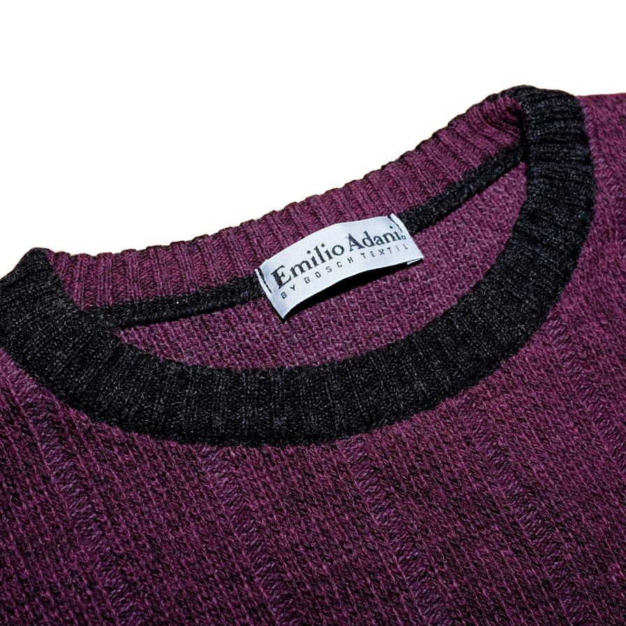 Vintage Emilio Adani Wool Sweatshirt Medium - Double Double Vintage