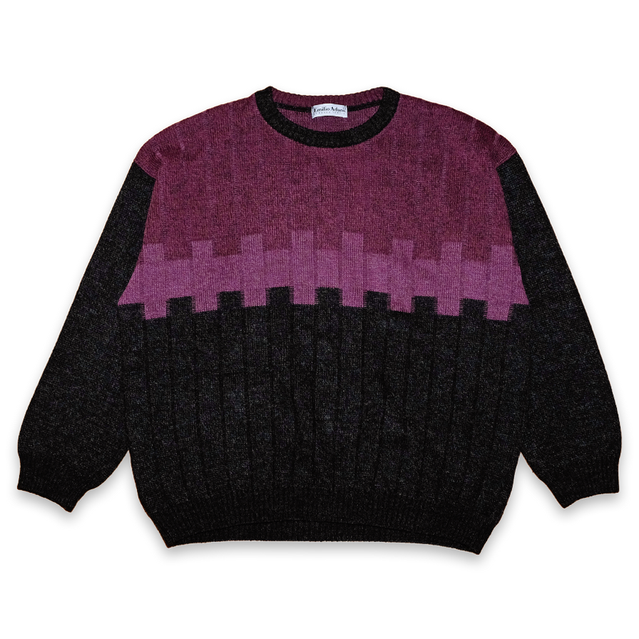 Vintage Emilio Adani Wool Sweatshirt Medium - Double Double Vintage