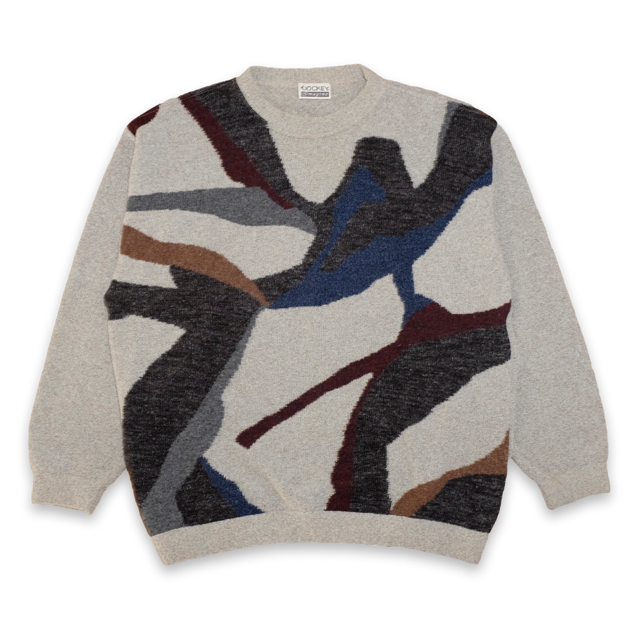 Vintage Jockey Abstract Sweatshirt Large - Double Double Vintage