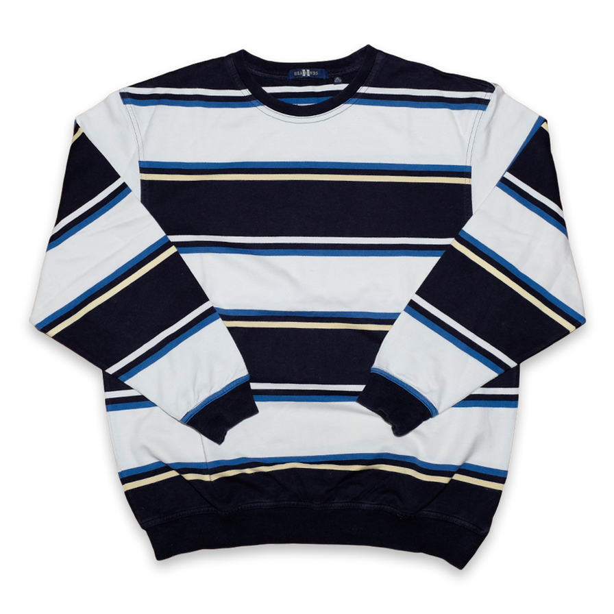 Vintage Headlands Striped Sweatshirt Small - Double Double Vintage