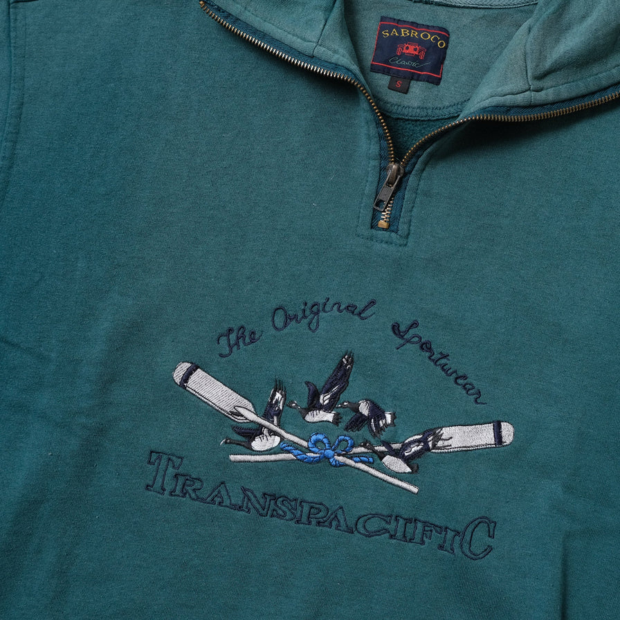Vintage Transpacific Q-Zip Sweater Small
