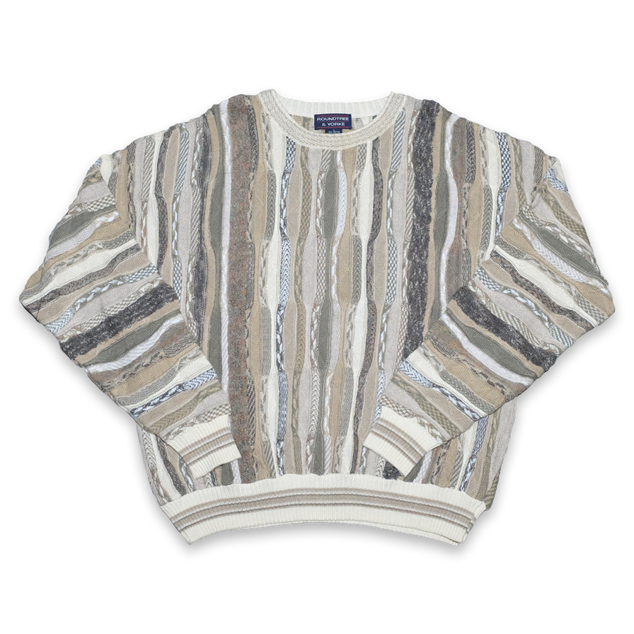 Vintage Coogi Style Sweater Medium / Large - Double Double Vintage
