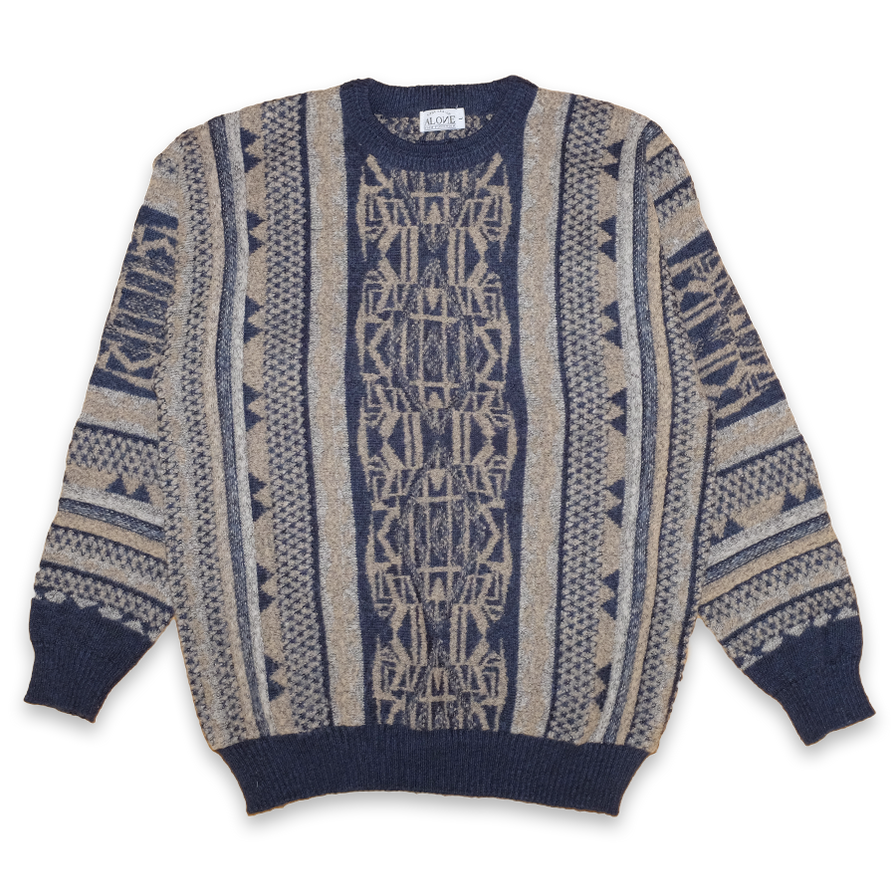 Vintage Knit Sweatshirt Large - Double Double Vintage