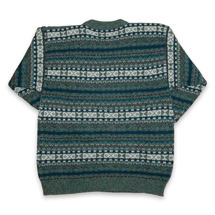 Vintage Knit Wool Sweatshirt Small - Double Double Vintage