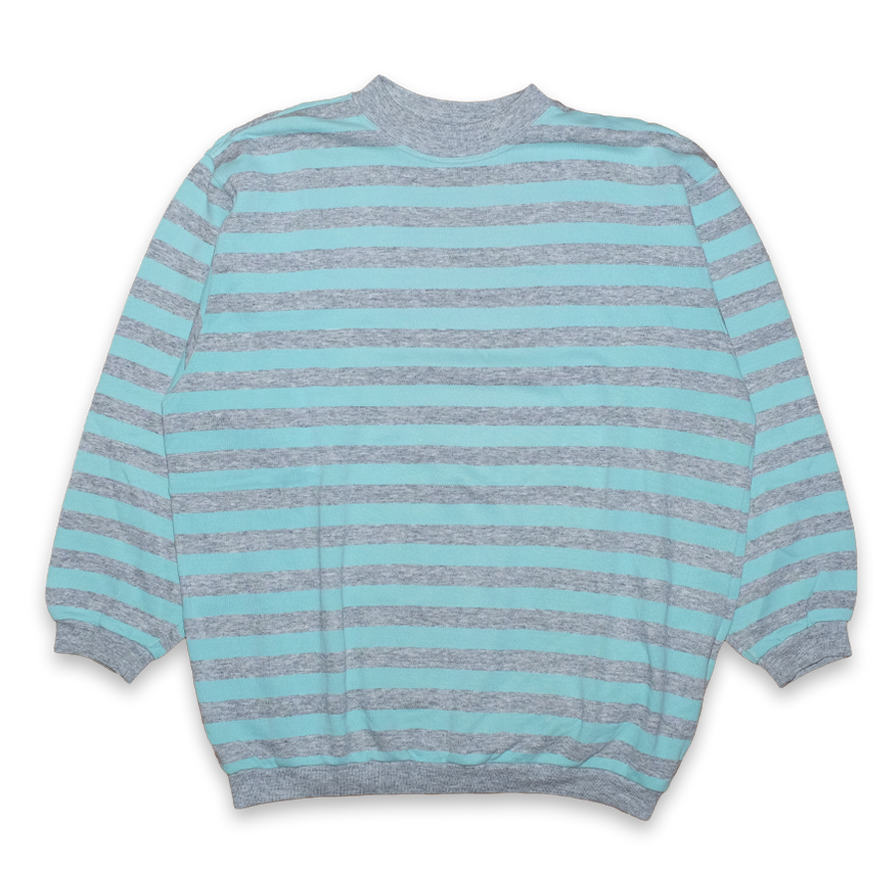 Vintage striped Sweatshirt Medium / Large - Double Double Vintage