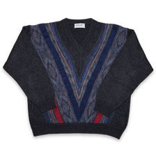 Vintage V-Neck Knit Sweater Small / Medium - Double Double Vintage