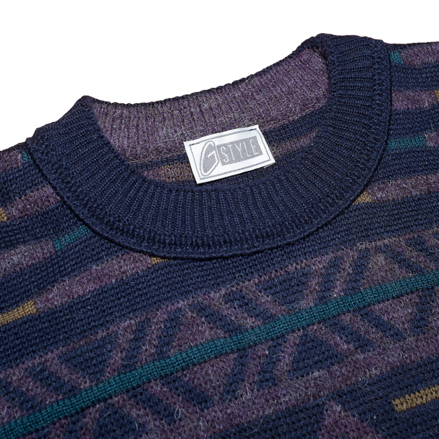 Vintage Knit Sweatshirt Large - Double Double Vintage