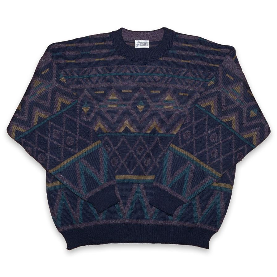 Vintage Knit Sweatshirt Large - Double Double Vintage
