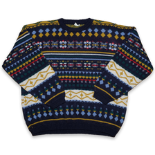 Vintage Pattern Sweatshirt Medium - Double Double Vintage