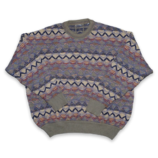 Vintage Pattern Knit Sweater Large - Double Double Vintage