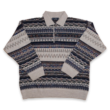 Vintage Knit Polo Sweatshirt Medium / Large - Double Double Vintage