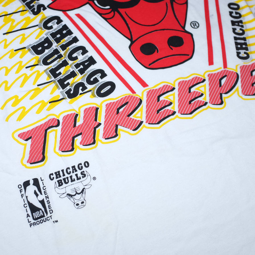 Vintage Chicago Bulls Threepeat T-Shirt XLarge - Double Double Vintage