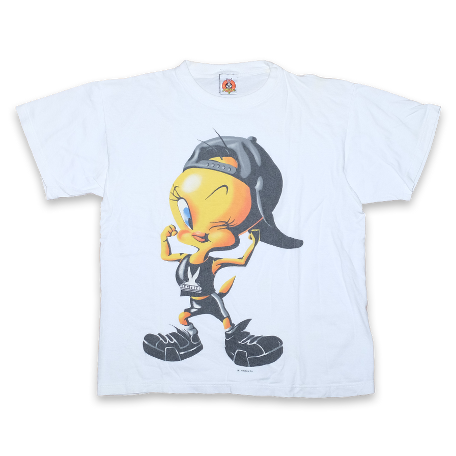 Vintage Looney Tunes Tweety T-Shirt Medium - Double Double Vintage