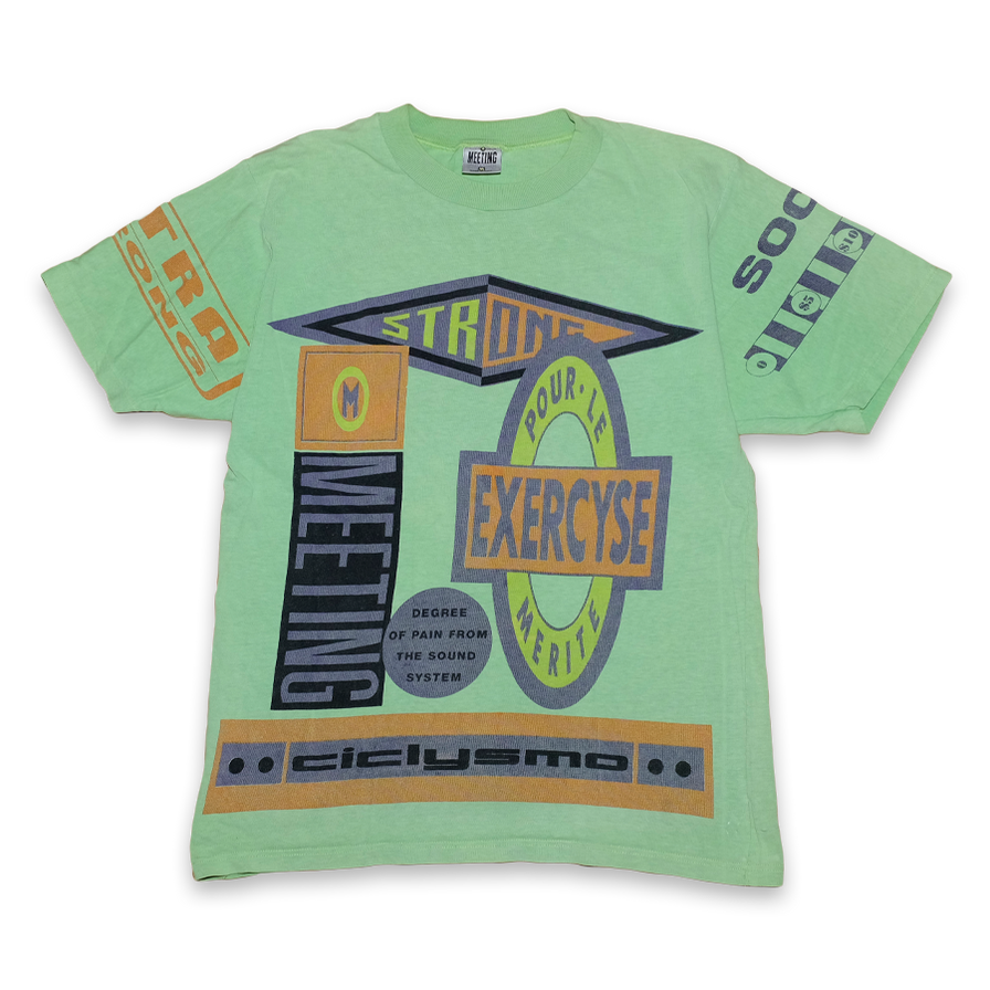 Vintage Heavy Font Print T-Shirt Small - Double Double Vintage